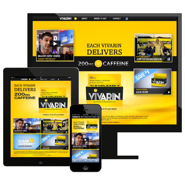 Vivarin Responsive Website Designs